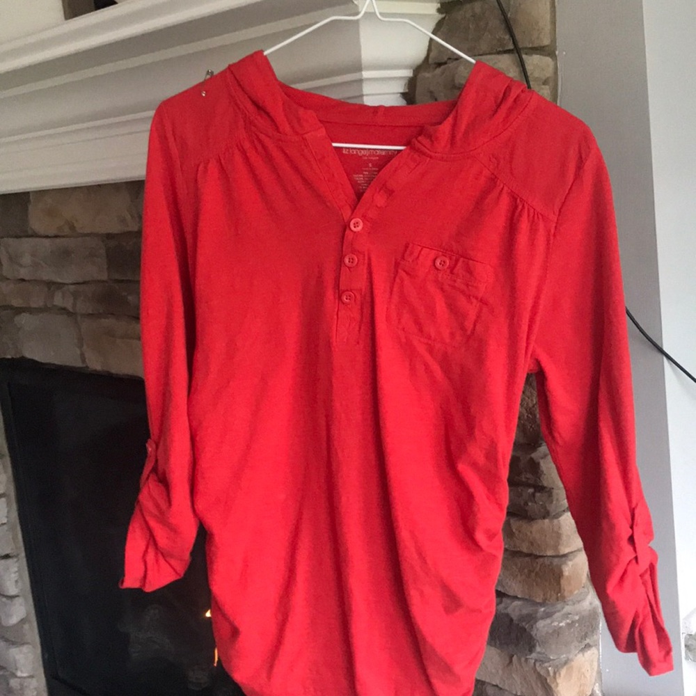 Maternity three quarter casual top size small